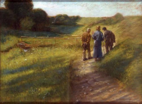 Der Gang nach Emmaus - Fritz von Uhde